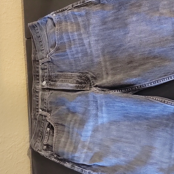 Men's black faded structure jeans size 38x32 excellent use condition - Picture 2 of 6